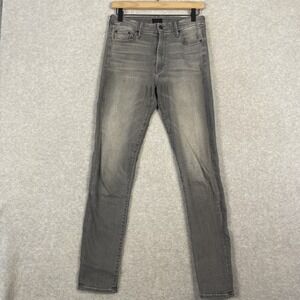 MOTHER High‎ Waisted Looker Skinny Jeans Womens 26 Supermoon Wash Gray Stretch